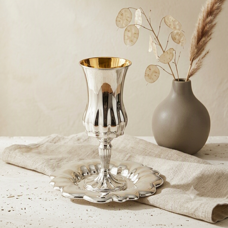 silver kiddush cup by hadad bros