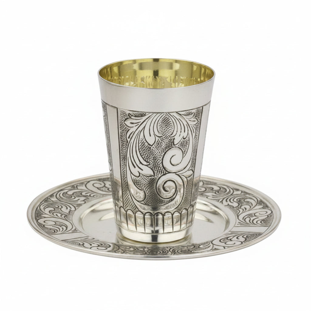 kiddush set - silver dipped kiddush sets by hadad bros
