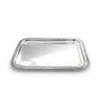 Silver rectangular tray by hadad bros silverware