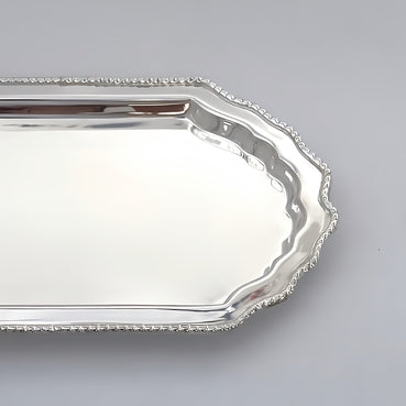 SD מגש אובלי חלק עם נקודות – S