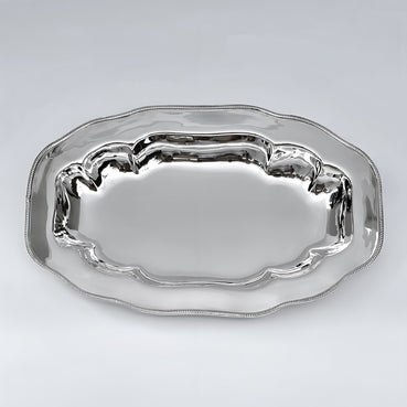 silver serving tray