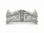 silver napkin holder for shabbat and holidays dinner table by hadad bros silverware