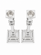 Pair of silver 925 candlesticks with decorative patterns by hadad bros