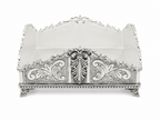 silver napkin holder for shabbat and holidays dinner table by hadad bros silverware