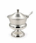 silver honey bowl for rosh hashanah by hadad bros silverware קערת דבש דבשיה לראש השנה האחים חדד כלי כסף