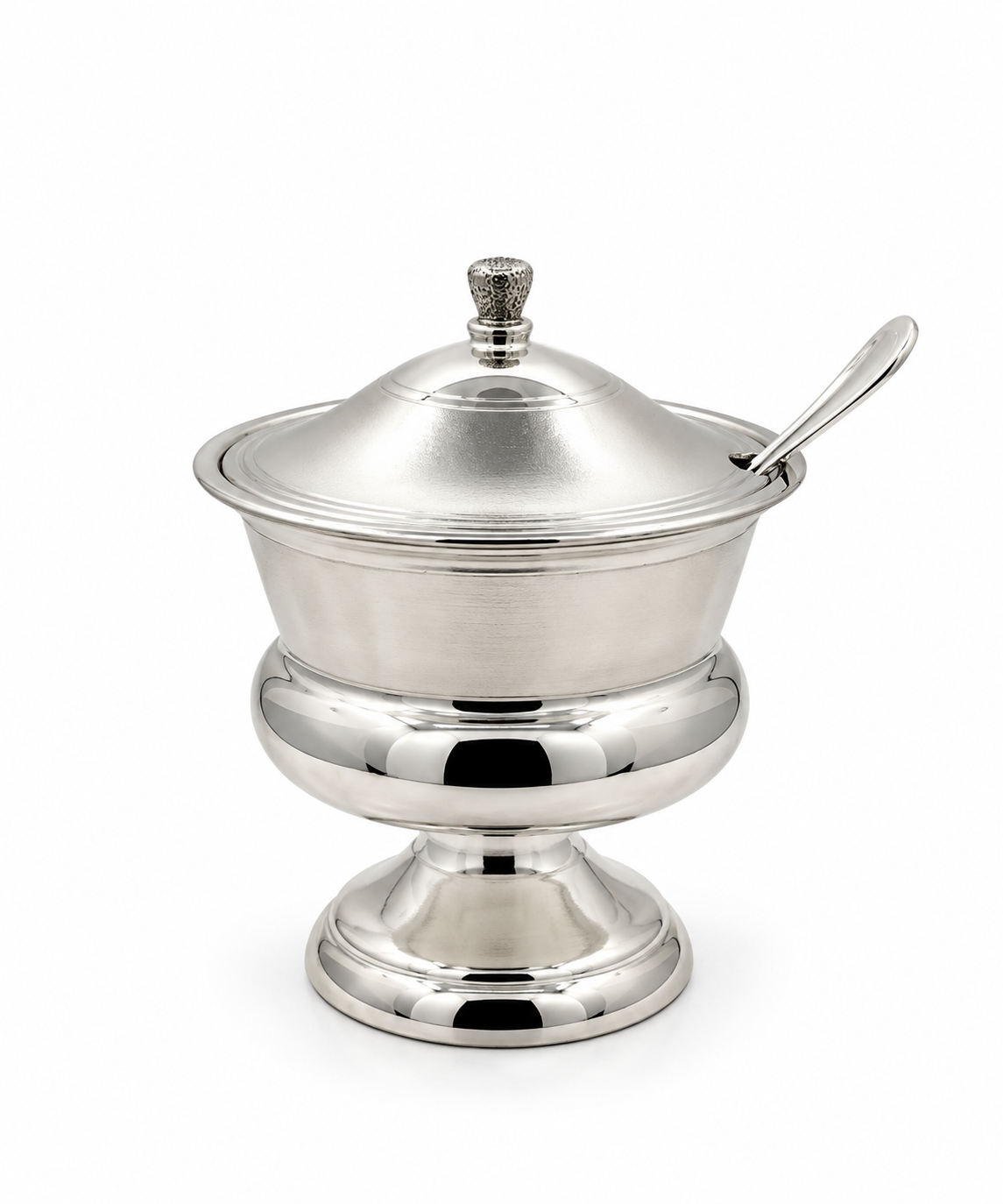 silver honey bowl for rosh hashanah by hadad bros silverware קערת דבש דבשיה לראש השנה האחים חדד כלי כסף