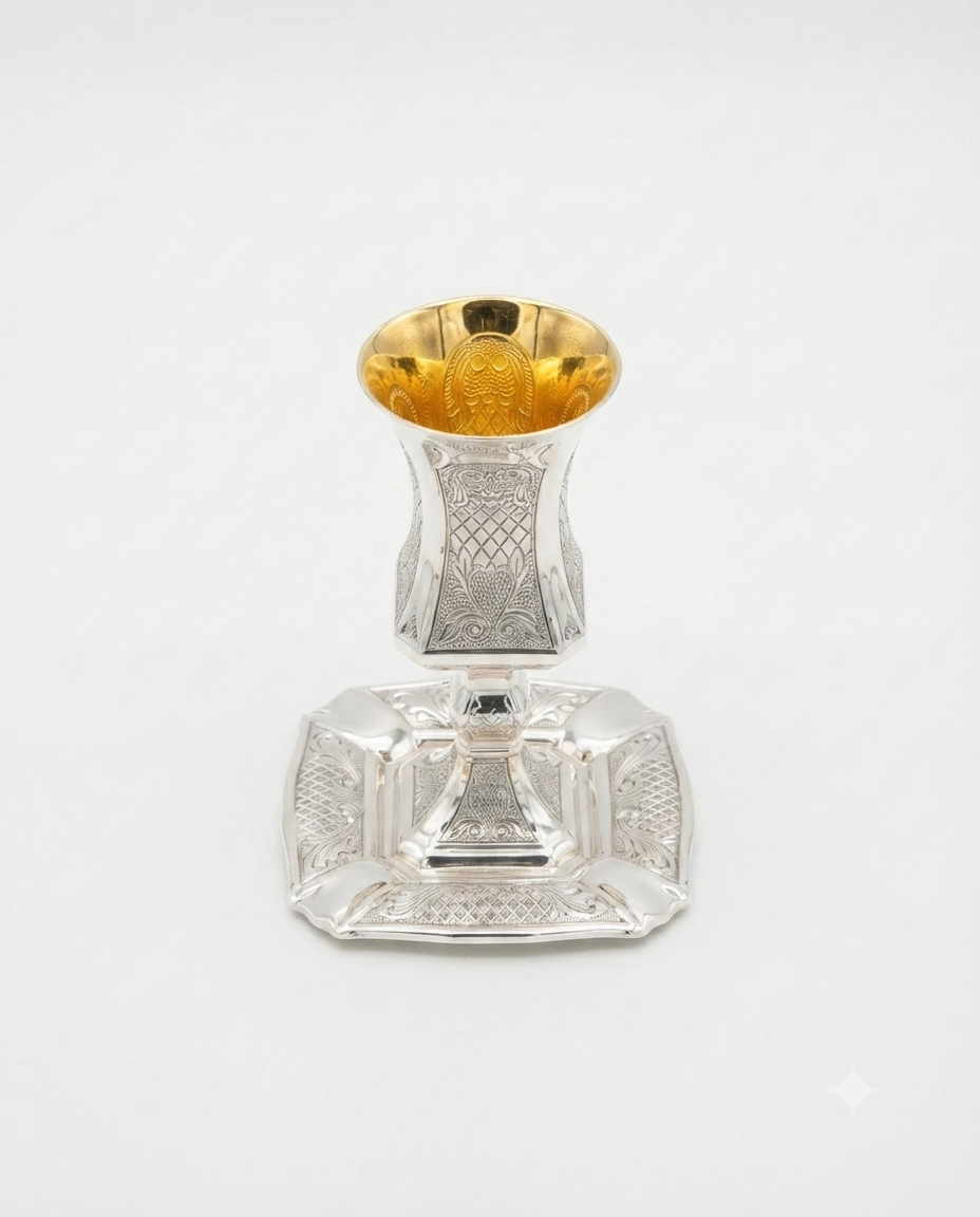 925 sterling silver kiddush set for shabbat by hadad bros