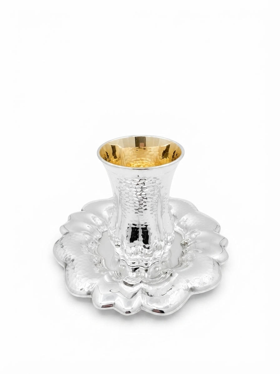 silver dipped kiddush set for shabbat by hadad bros silverware