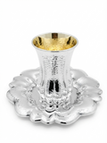 silver dipped kiddush se for shabbat by hadad bros silverware