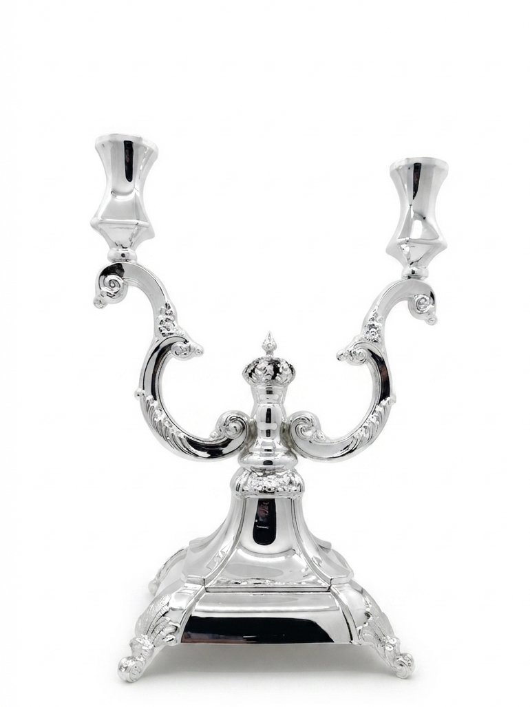 shabbat silver candlesticks oil candleholder by hadad bros silverware