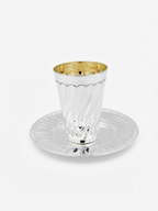 silver dipped kiddush cup pfor shabbat by hadad bros silverware