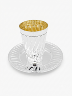 silver dipped kiddush cup pfor shabbat by hadad bros silverware