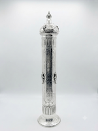 Silver dipped purim megilah case by hadad bros silverware