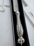 Silver luxury bread knife by hadad bros silverware
