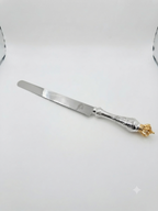 Silver luxury bread knife by hadad bros silverware