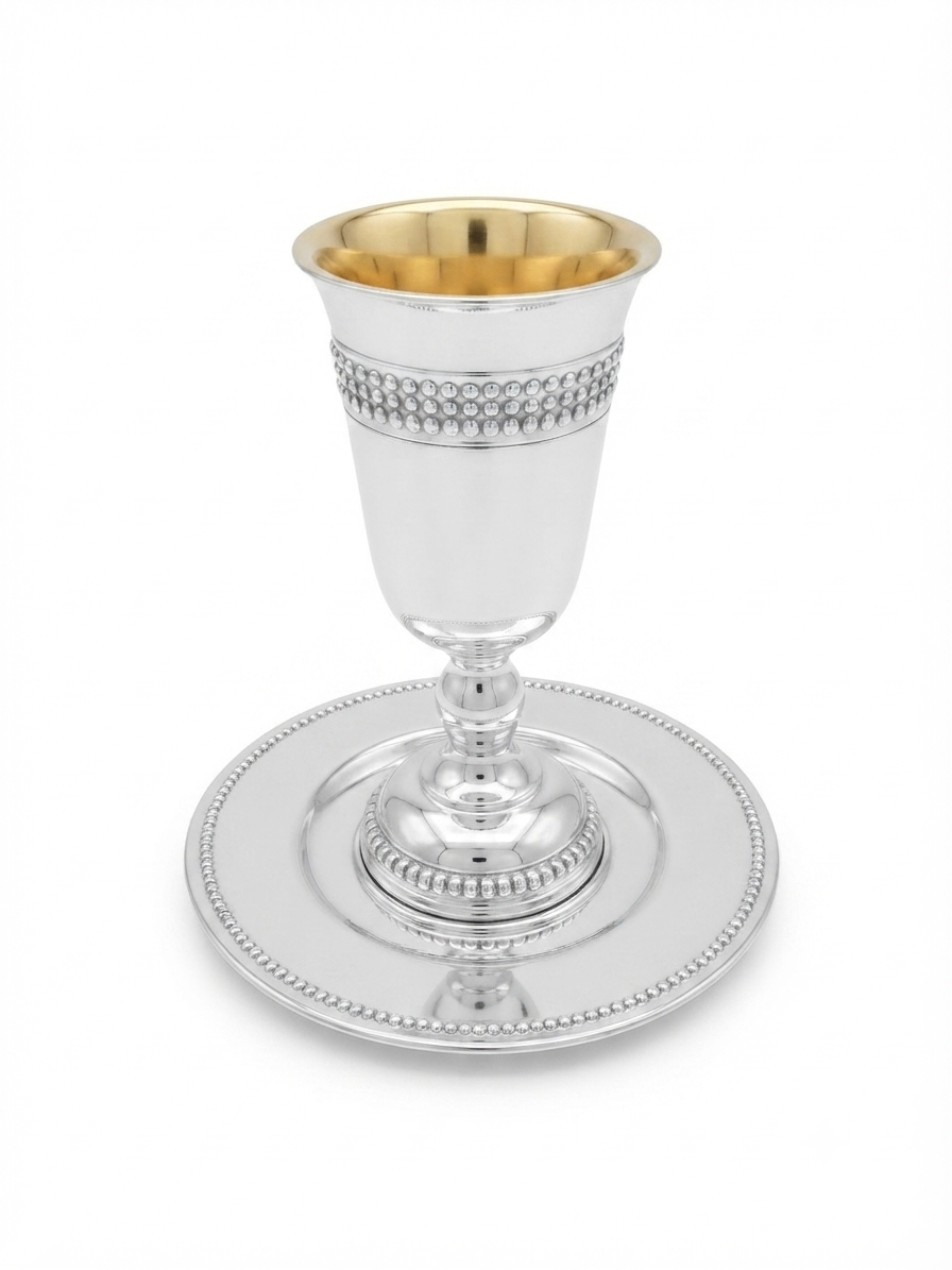 sterling silver 925 kiddush set for shabbat by hadad bros