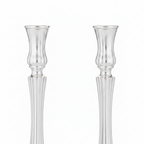 silver dipped shabbat candlesticks by hadad bros