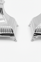 silver dipped shabbat candlesticks by hadad bros