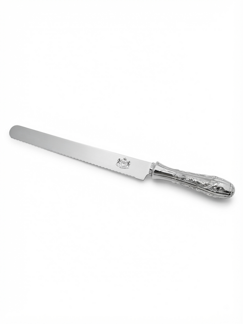 Silver luxury bread knife by hadad bros silverware