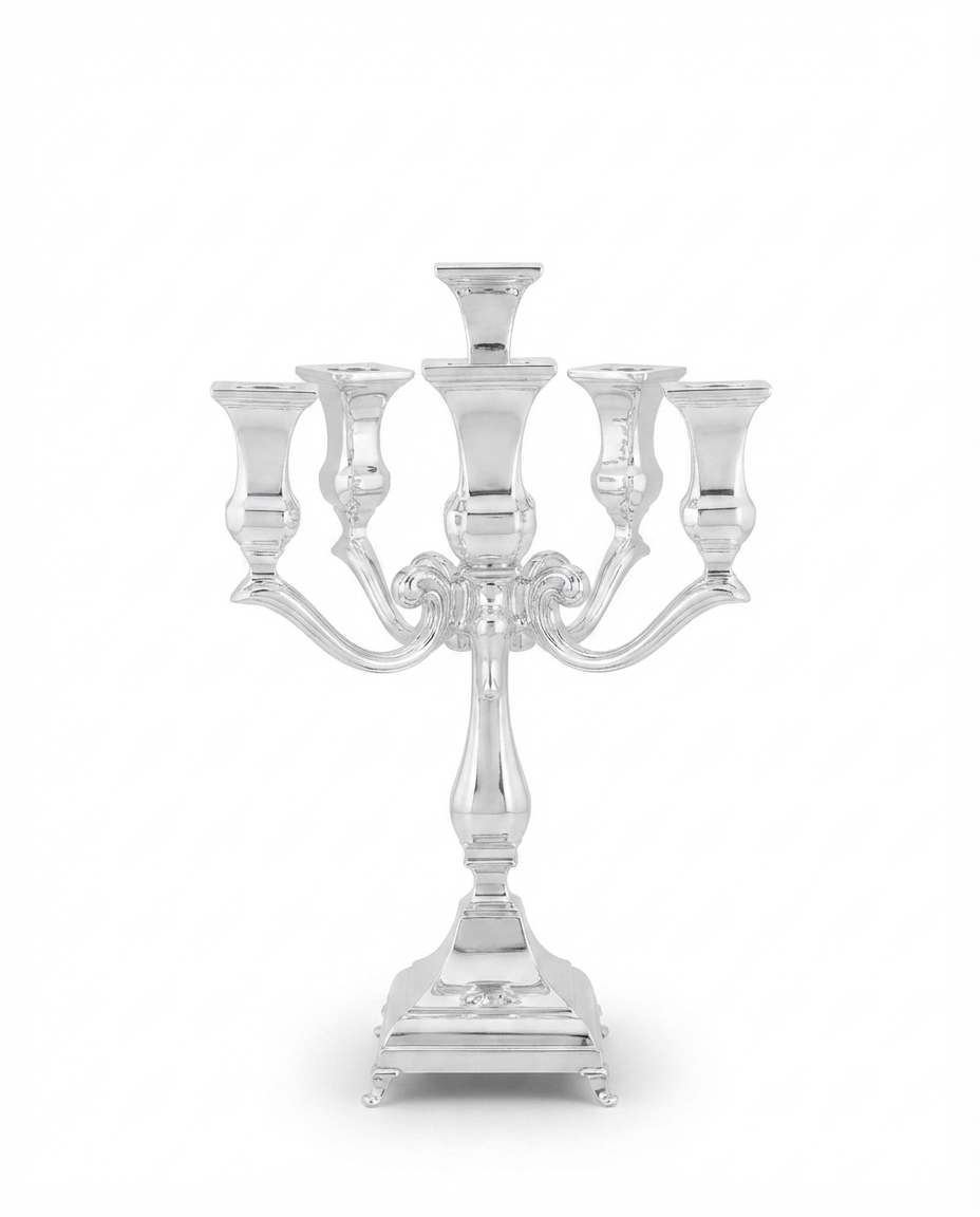 Silver 925 Mini Candelabra | 6 Branches 28cm