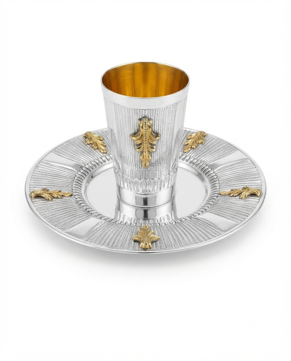 sterling silver 925 kiddush set for shabbat by hadad bros