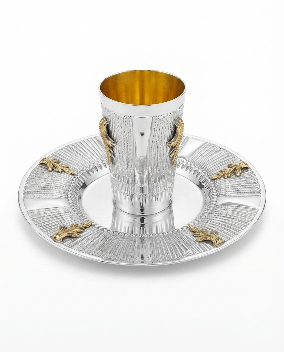 sterling silver 925 kiddush set for shabbat by hadad bros