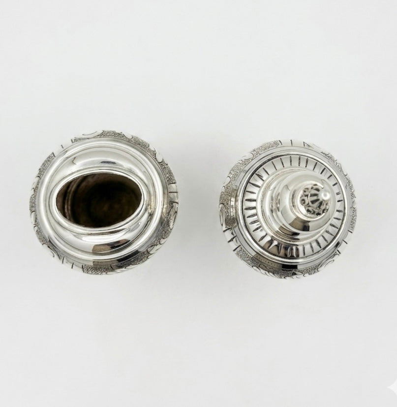 Havdala set with intricate designs on a white background