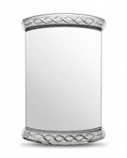 silver mirrored challah tray
