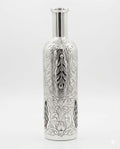 silver wine bottle