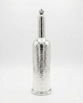 Silver Wine Bottle Hammered Pattern
