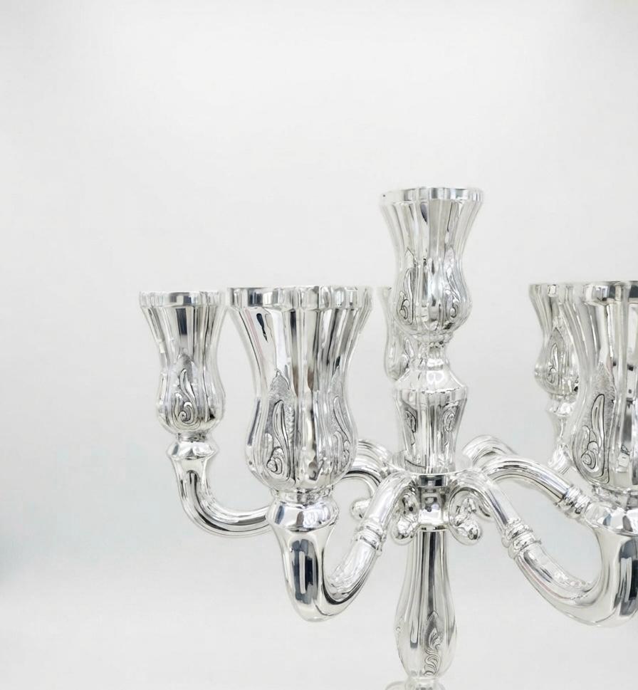 pure silver 925 candelabra for shabbat by hadad bros silverware
