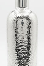 Silver Wine Bottle Hammered Pattern