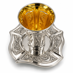 סט קידוש לשבת כוס קידוש ותחתית מכסף האחים חדד Silver 925 kiddush set for shabbat by hadad bros silverware