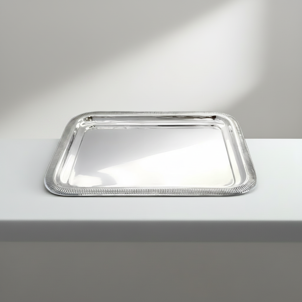Silver serving tray by hadad bros silverware